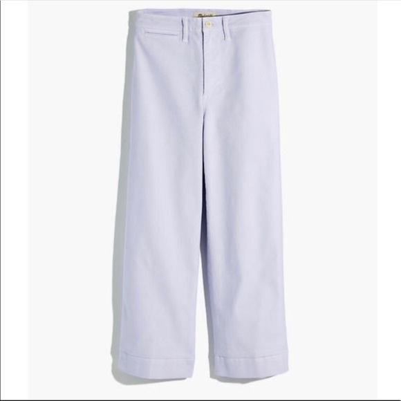 NWT Madewell Petite Emmett Wide-Leg Crop Pants - Picture 6 of 10